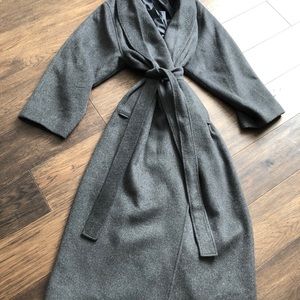 Brian Bailey long oversized wrap coat